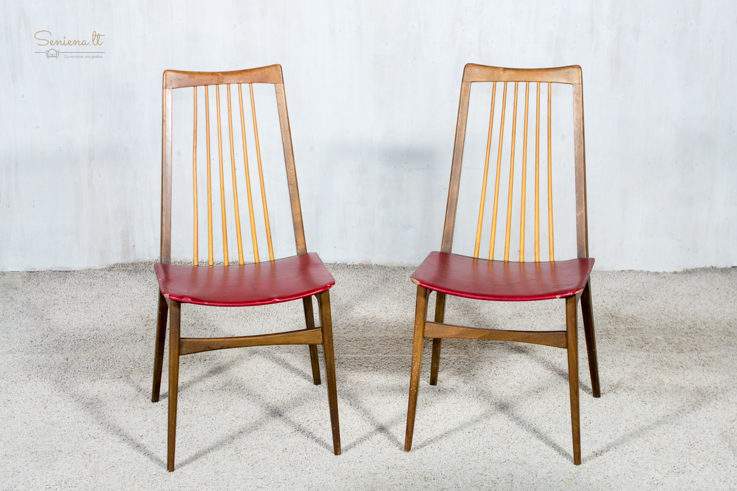 Skandinaviško dizaino kėdės 2 vnt