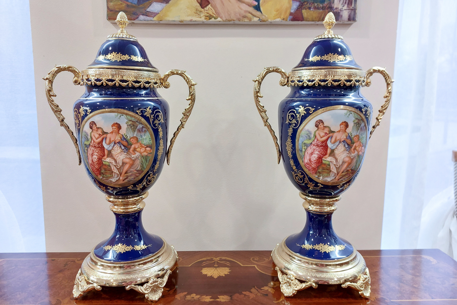 Porcelianinių vazų pora „Lumedart“ - Image 10